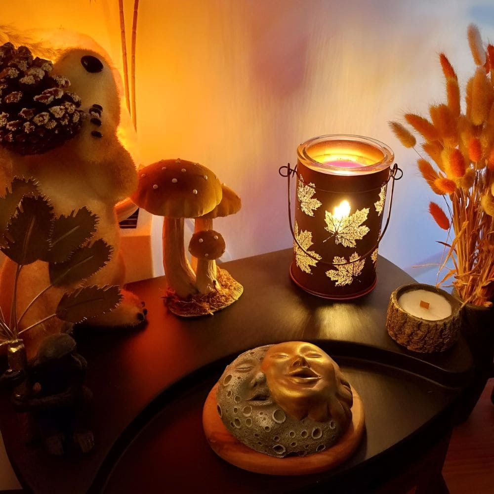 Lampe chauffe-cire parfumée électrique  FALL LEAVES Edison - CANDLE WARMERS® Déco et Senteur du Monde