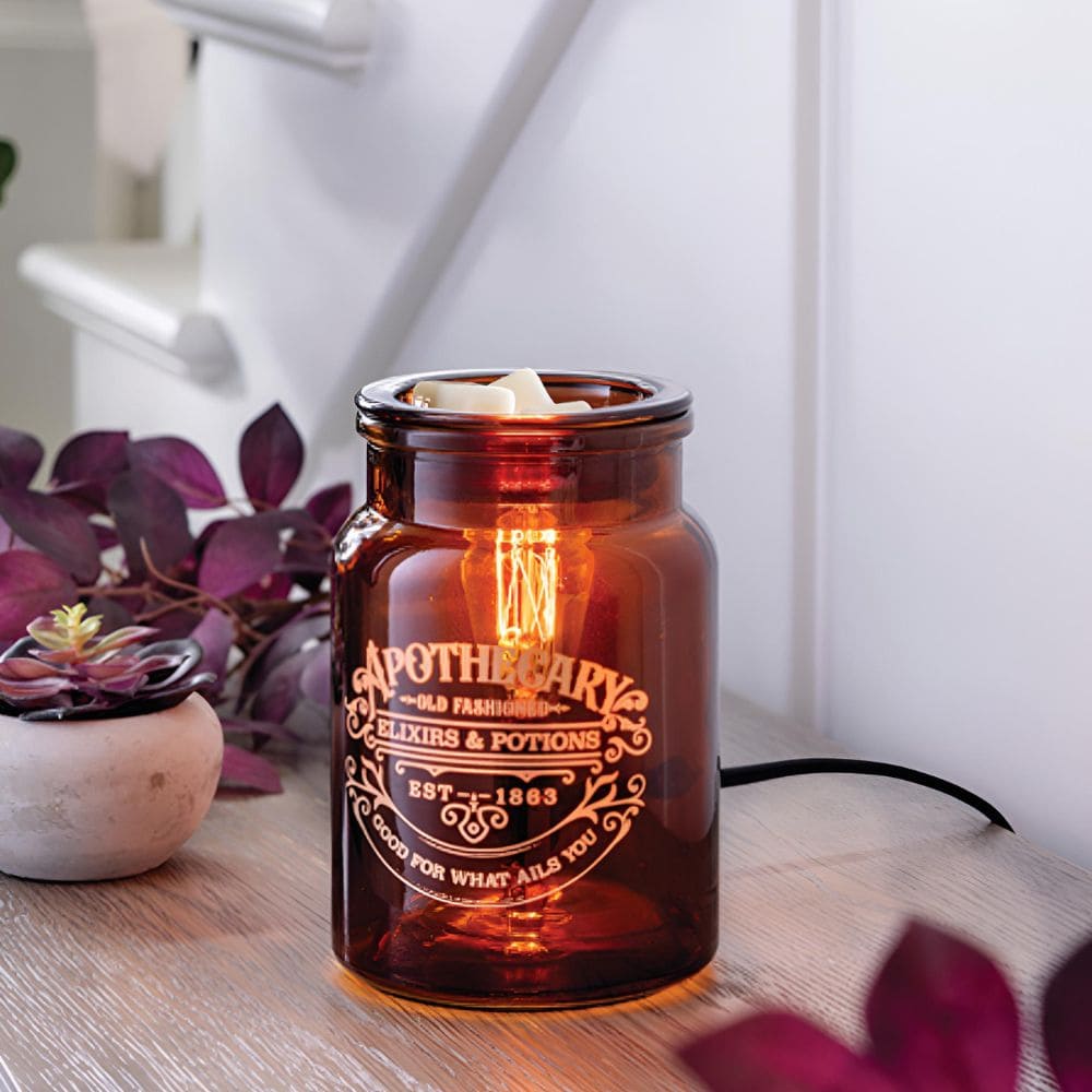 Lampe chauffe-cire parfumée électrique APOTHECARY JAR Edison - CANDLE WARMERS® Déco et Senteur du Monde