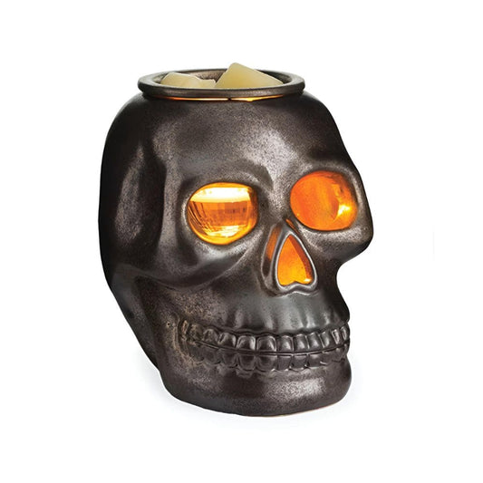 Lampe chauffe-cire parfumée électrique Crâne Céramique - CANDLE WARMERS® Déco et Senteur du Monde