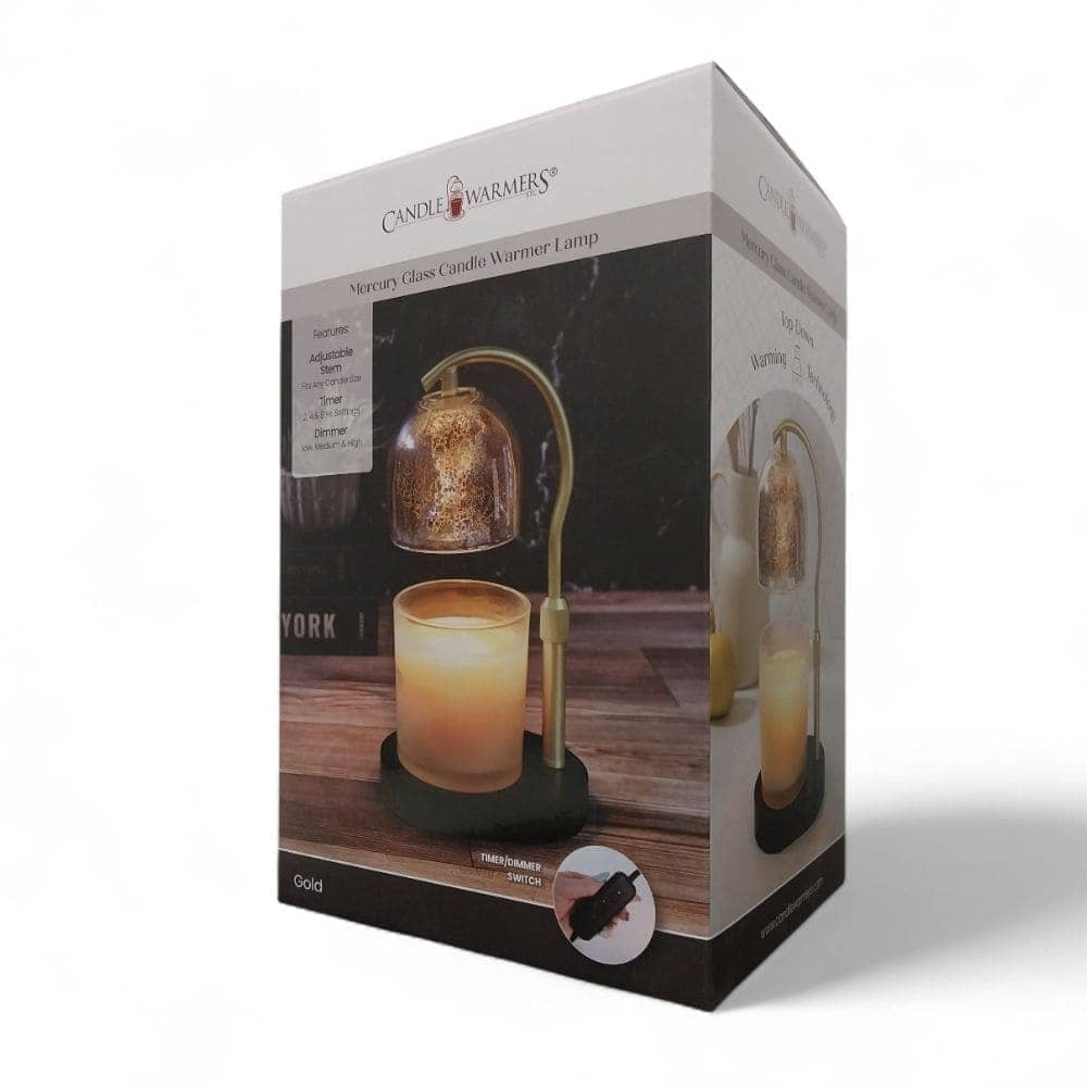 Lampe électrique pour bougies parfumées MERCURY doré 35W CANDLE WARMERS®