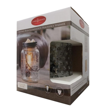 Lampe chauffe-cire parfumée électrique Edison en VERRE à clous et corde