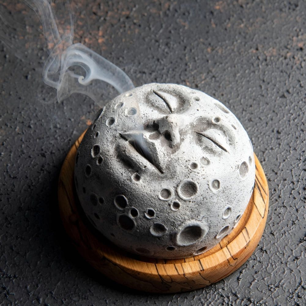 Porte-encens à reflux visage de lune Déco et Senteur du Monde