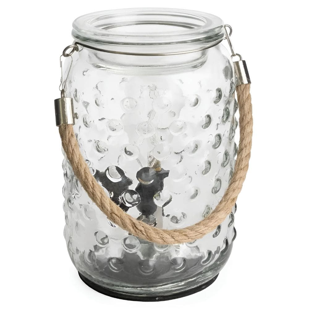 Lampe chauffe-cire parfumée électrique Edison en VERRE à clous et corde Déco et Senteur du Monde