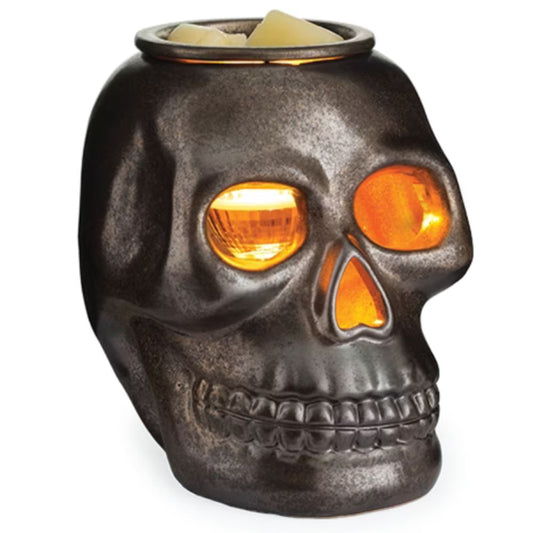 CANDLE WARMERS® - Lampe chauffe-cire parfumée électrique Crâne Céramique