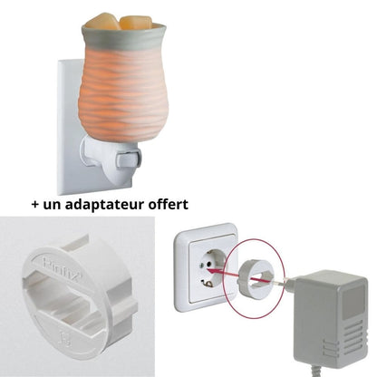 CANDLE WARMERS® - Lampe électrique HARMONY blanche pour cire de soja