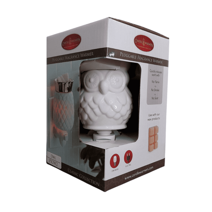Emballage boîte-cadeau d'origine de la lampe murale à parfum électrique Hibou CANDLE WARMERS®.