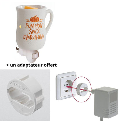 Socle de sécurité pour stabiliser la Lampe murale à parfum électrique Épices de Citrouille.